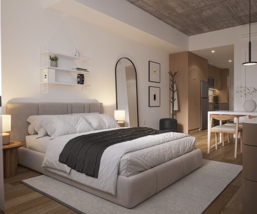 Loft - 324-2160 Rue Tansley, Montréal (Ville-Marie), QC - Indoor Photo Showing Bedroom