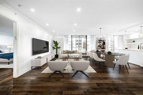 Overall view - 303-5850 Av. Marc-Chagall, Côte-Saint-Luc, QC - Indoor Photo Showing Living Room