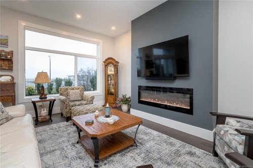 3412 Caldera Crt, Langford, BC - Indoor Photo Showing Living Room With Fireplace