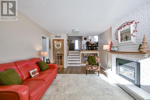 3 Marwendy Drive, Barrie, ON - Indoor Photo Showing Living Room With Fireplace