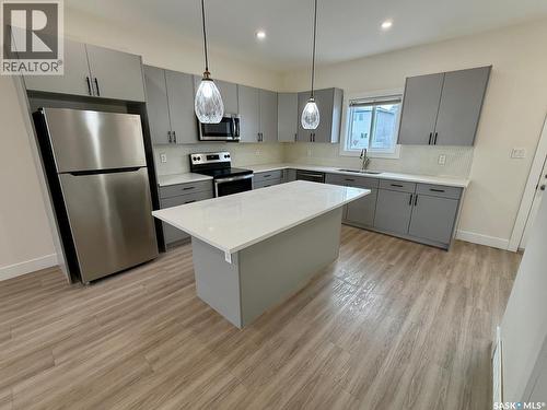 3214 Green Brook Road, Regina, SK - Indoor Photo Showing Kitchen With Stainless Steel Kitchen With Upgraded Kitchen