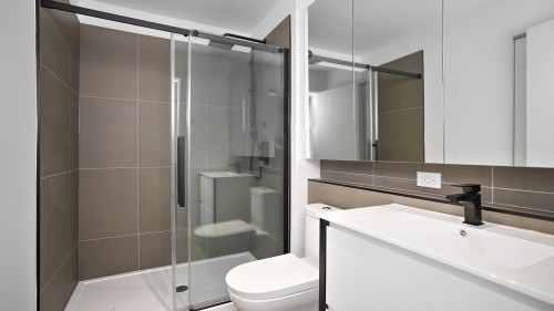 Bathroom - 2305-1160 Rue Mackay, Montréal (Ville-Marie), QC - Indoor Photo Showing Bathroom