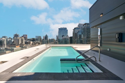 Pool - 2305-1160 Rue Mackay, Montréal (Ville-Marie), QC - Outdoor With In Ground Pool