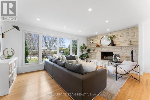 62 Crystal Beach Drive, Ottawa, ON - Indoor Photo Showing Living Room With Fireplace