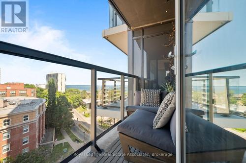 602 - 370 Martha Street, Burlington, ON - Outdoor With Balcony With Exterior