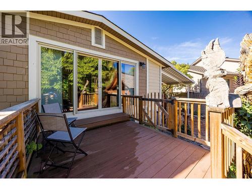 Deck off of the bedroom - 12313 Kalavista Drive, Coldstream, BC - Outdoor With Deck Patio Veranda With Exterior