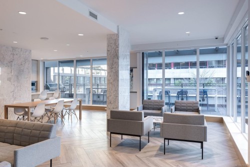1408-777 Herald St, Victoria, BC - Indoor Photo Showing Living Room