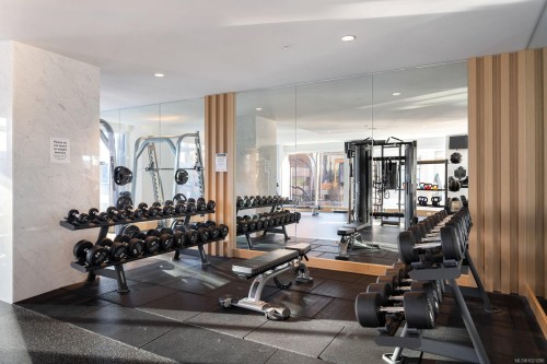 1408-777 Herald St, Victoria, BC - Indoor Photo Showing Gym Room