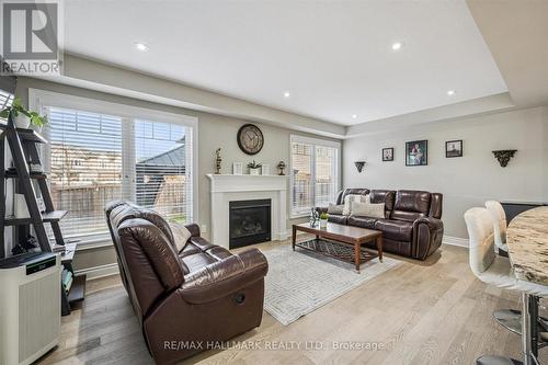 226 Amand Drive, Kitchener, ON - Indoor Photo Showing Living Room With Fireplace