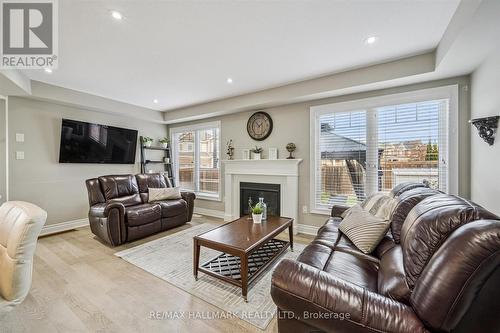 226 Amand Drive, Kitchener, ON - Indoor Photo Showing Living Room With Fireplace