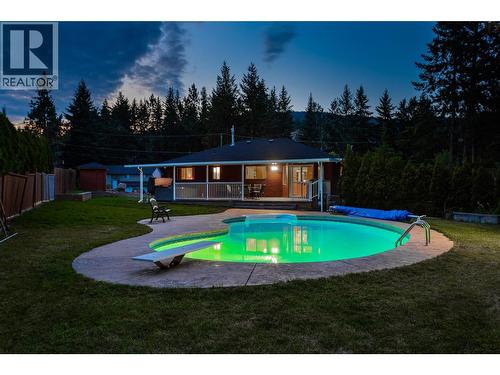 3118 Mciver Road, West Kelowna, BC - Outdoor With In Ground Pool With Deck Patio Veranda With Backyard