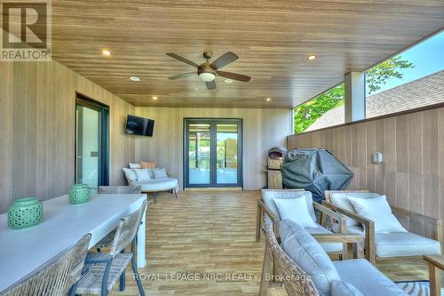 Spill your entertaining onto the 2nd level terrace - 10 Pawling Street, St. Catharines (Port Dalhousie), ON - Outdoor With Deck Patio Veranda With Exterior