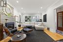 3423 Victoria Avenue, Regina, SK  - Indoor Photo Showing Living Room With Fireplace 