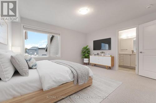 This image is virtually staged. - 91 Gartersnake Way, Ottawa, ON - Indoor Photo Showing Bedroom