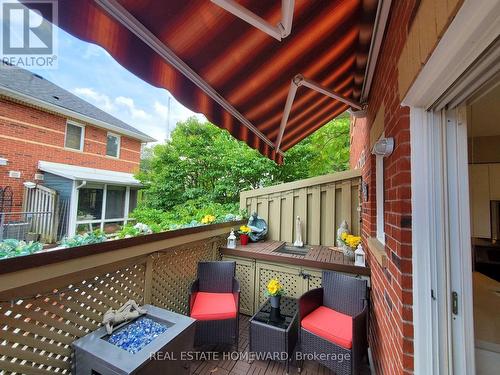 Retractable deck awning - 257 Milan Street, Toronto, ON - Outdoor With Deck Patio Veranda With Exterior