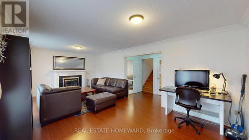 112 Benjamin Boake Trail, Toronto, ON - Indoor Photo Showing Living Room With Fireplace