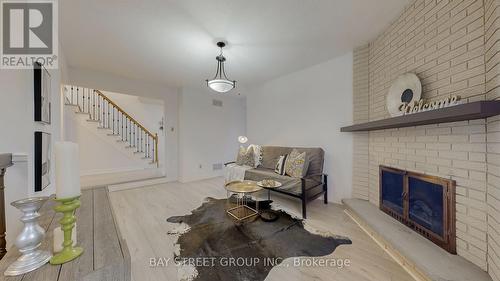 41 Huntsmill Boulevard, Toronto, ON - Indoor Photo Showing Living Room With Fireplace