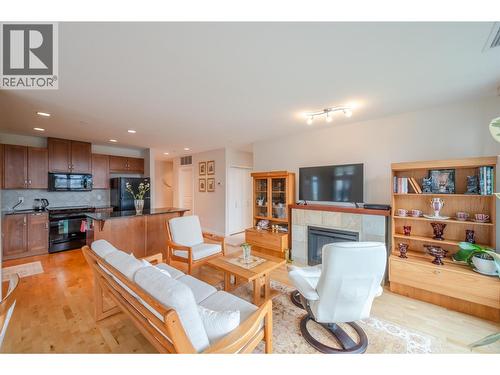 3301 Skaha Lake Road Unit# 406, Penticton, BC - Indoor With Fireplace