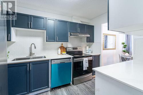 115 - 2121 Roche Court, Mississauga, ON - Indoor Photo Showing Kitchen With Double Sink With Upgraded Kitchen