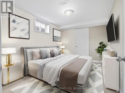 Basement Bedroom Virtual Staged - 4 - 9440 Eagle Ridge Drive, Niagara Falls (Forestview), ON - Indoor Photo Showing Bedroom