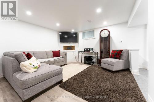 Lower Level Living Room - 767 Phillip Murray Avenue, Oshawa, ON - Indoor With Fireplace