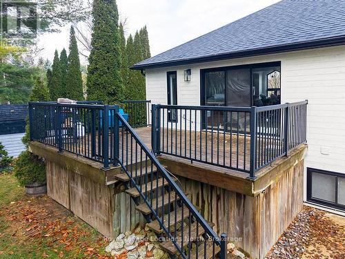 Deck Off Of Living Room And Kitchen - 9 Shirley Court, Blue Mountains, ON - Outdoor With Exterior