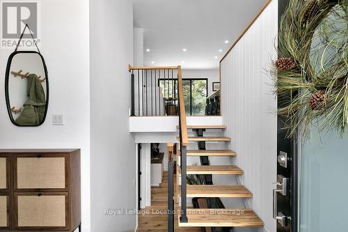 Floating Staircase Greets You - 9 Shirley Court, Blue Mountains, ON - Indoor Photo Showing Other Room