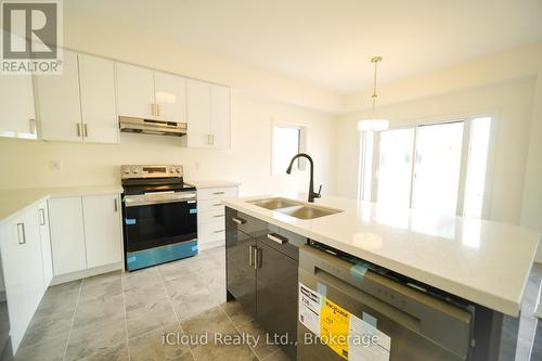 67 George Brier Drive E, Brant, ON - Indoor Photo Showing Kitchen With Double Sink With Upgraded Kitchen