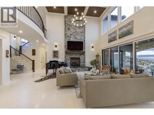 3279 Vineyard View Drive, West Kelowna, BC - Indoor Photo Showing Other Room With Fireplace