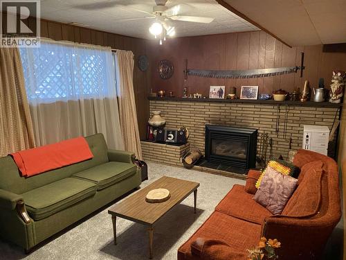 6248 E Purdue Road, Prince George, BC - Indoor Photo Showing Living Room With Fireplace