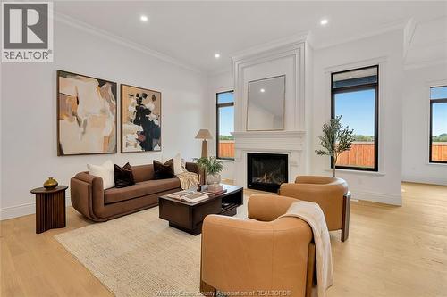 633 Summit Street, Lakeshore, ON - Indoor Photo Showing Living Room With Fireplace