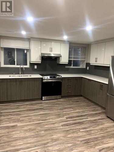 Bsmt 1A - 265 Chilver Heights, Milton, ON - Indoor Photo Showing Kitchen With Double Sink
