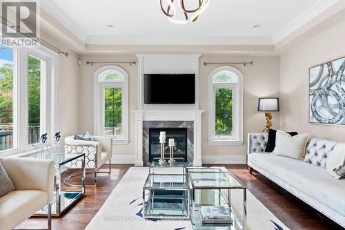 221 Elmwood Avenue, Toronto, ON - Indoor Photo Showing Living Room With Fireplace