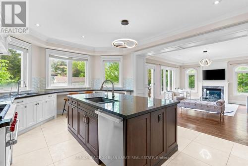 221 Elmwood Avenue, Toronto, ON - Indoor Photo Showing Kitchen With Fireplace With Upgraded Kitchen