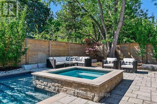 484 Aspen Forest Drive, Oakville (Fd Ford), ON - Outdoor With In Ground Pool With Deck Patio Veranda