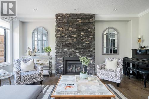 21 Marta Crescent, Barrie (Ardagh), ON - Indoor Photo Showing Living Room With Fireplace