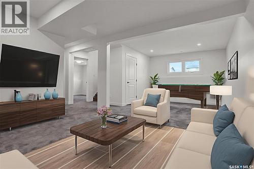 1543 Stadacona Street W, Moose Jaw, SK - Indoor Photo Showing Living Room