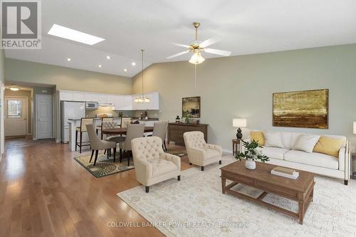 Virtual staging was used for this listing - 23 - 680 Commissioners Road W, London South (South M), ON - Indoor Photo Showing Living Room