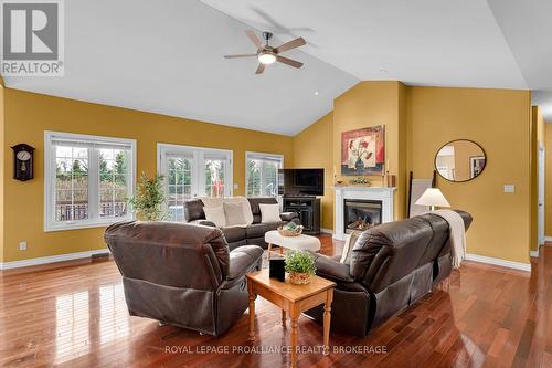 61 Conner Drive, Gananoque, ON - Indoor Photo Showing Living Room With Fireplace