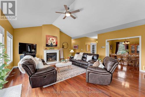 61 Conner Drive, Gananoque, ON - Indoor Photo Showing Living Room With Fireplace