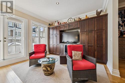 Family Room/Den with Custom Built-In Cabinetry - 26 - 2369 Ontario Street, Oakville, ON - Indoor