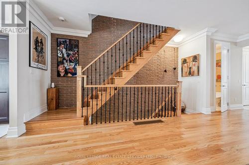 Hardwood Staircase to the Second Level - 26 - 2369 Ontario Street, Oakville, ON - Indoor Photo Showing Other Room