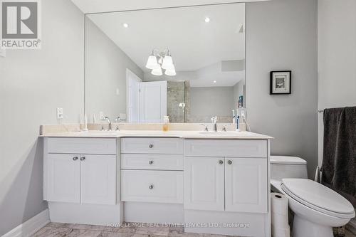 Spa-Inspired Primary Ensuite with Double Sinks - 26 - 2369 Ontario Street, Oakville, ON - Indoor Photo Showing Bathroom