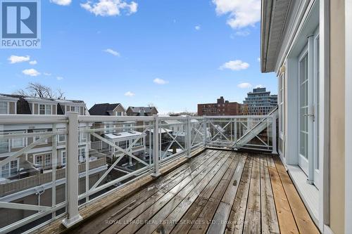 Walkout to Private Balcony off the Third Bedroom - 26 - 2369 Ontario Street, Oakville, ON - Outdoor With Deck Patio Veranda