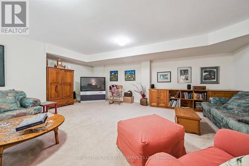 Recreation Room with Plush Broadloom - 26 - 2369 Ontario Street, Oakville, ON - Indoor Photo Showing Living Room