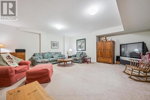 Recreation Room with Plush Broadloom - 26 - 2369 Ontario Street, Oakville, ON - Indoor Photo Showing Living Room