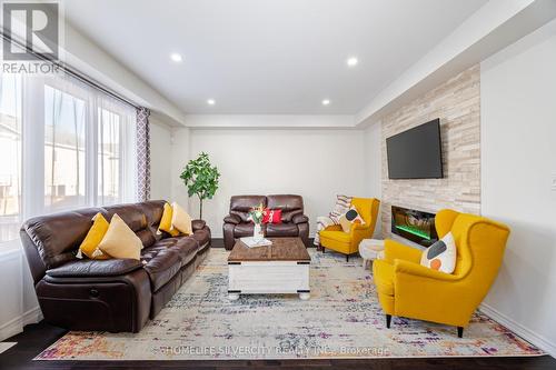13 Fenchurch Drive, Brampton, ON - Indoor Photo Showing Living Room With Fireplace