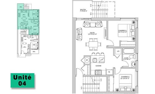 Drawing (sketch) - 4-4155 55E Rue, Montréal (Villeray/Saint-Michel/Parc-Extension), QC - Other