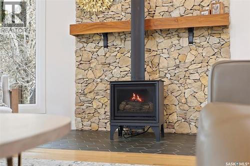 4 Barnes Crescent, Humboldt, SK - Indoor With Fireplace