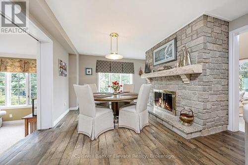 14294 Winston Churchill Boulevard, Caledon, ON - Indoor Photo Showing Dining Room With Fireplace
